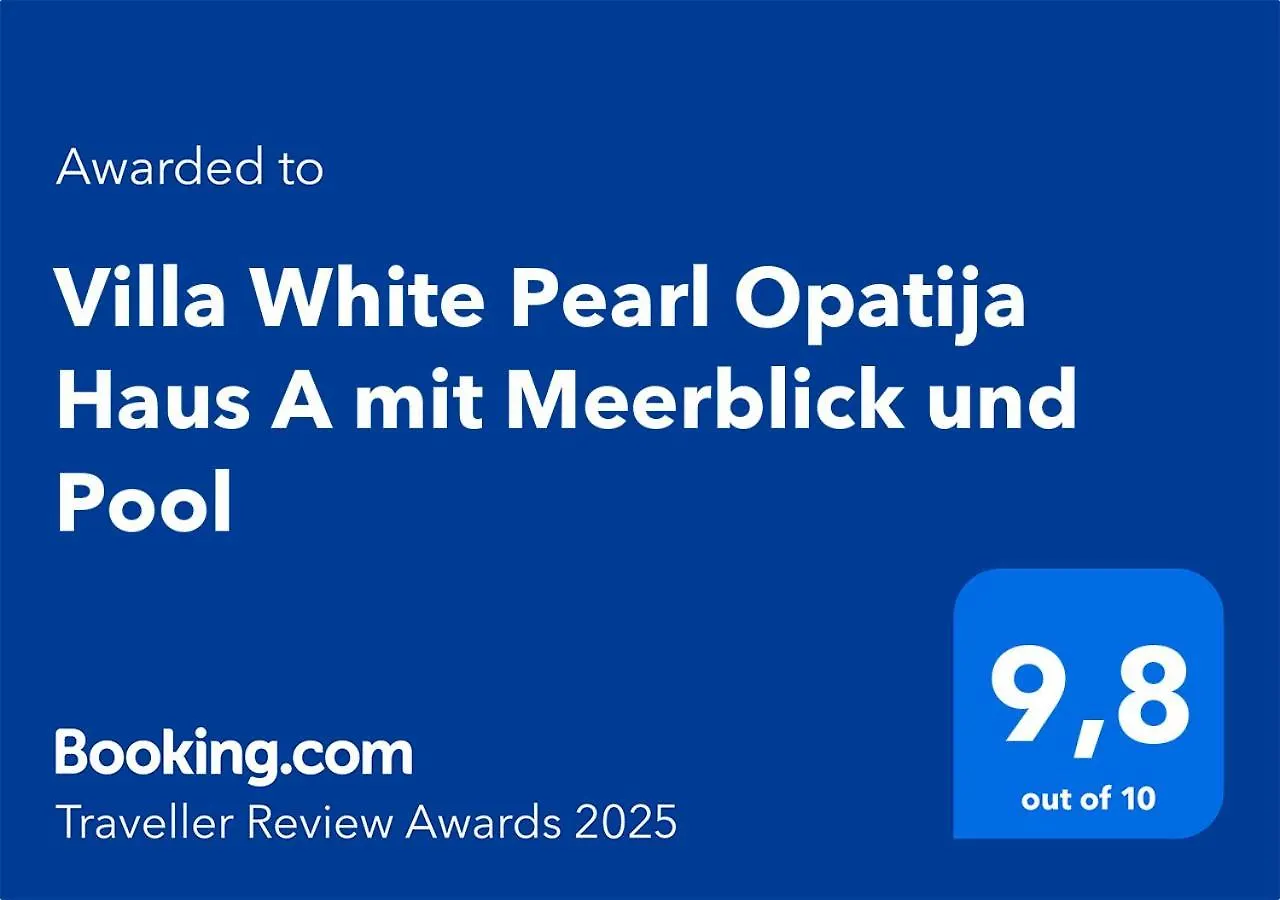 Villa White Pearl Opatija Haus A Mit Meerblick Und Pool Veprinac